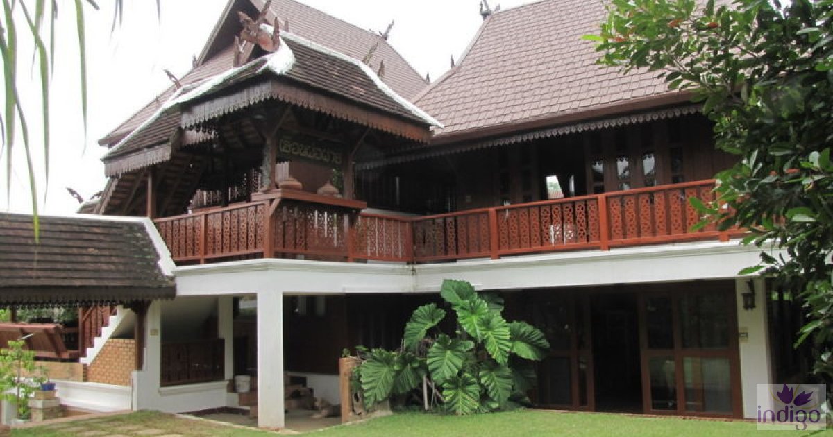 Traditional Thai House For Rent Next to Ping River Muang Chiang Mai. 📌