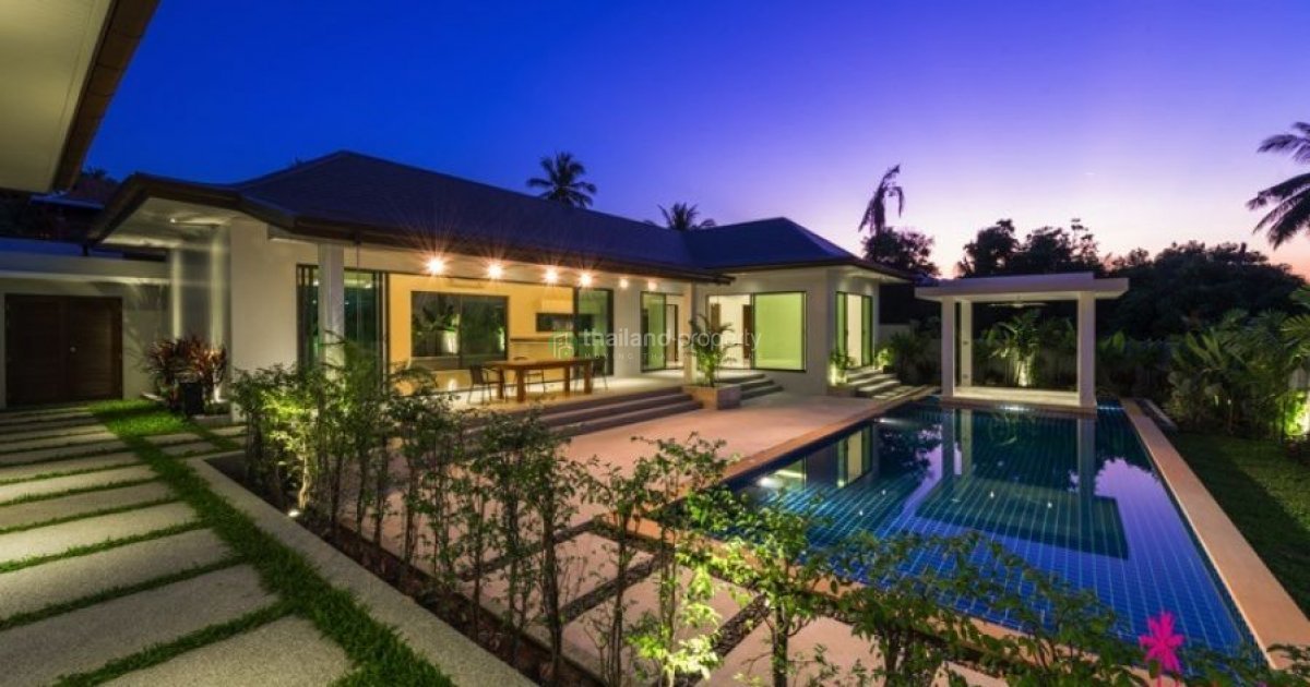Luxury Balinese Style Pool Villas. 📌 Villa for sale in Surat Thani